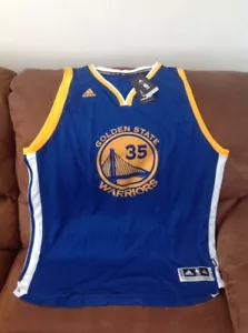 Maglia NBA Adidas golden state Warriors Kevin Durant #35 Nuova con etichette taglia 3xl Lenght2 uomo - Foto 1 di 7
