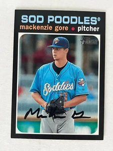 MACKENZIE GORE 2020 Topps Heritage Minor League Short Print SP RC #205 - Picture 1 of 1