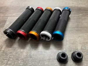 Pair of mountain road bike bicycle handlebar ergonomic anti-skid rubber grips - Picture 1 of 43