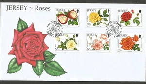 JERSEY 2010 ROSES SET on UNADDRESSED FIRST DAY COVER - Picture 1 of 1