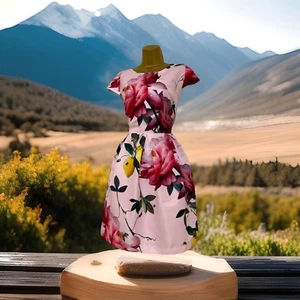 Ted Baker Tillea Citrus Bloom Skater Dress TB SIZE 4 (UK 14) US 10 (EUR 42) - Picture 1 of 17