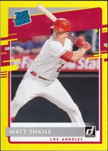 2020 Panini Donruss Yellow #60 - Matt Thaiss Rookie - Picture 1 of 2