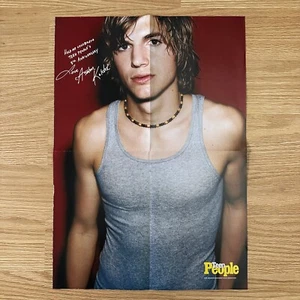ASHTON KUTCHER Poster Teen People Heartthrob Feb 2003 BRITNEY SPEARS~J LO~EMINEN - Picture 1 of 11