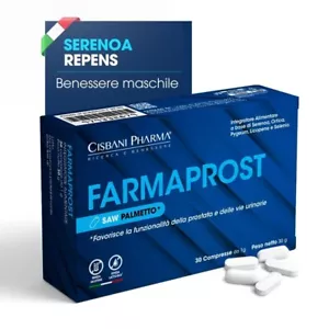 CISBANI PHARMA Farmaprost - Integratore Prostata Uomo con Serenoa Repens - Foto 1 di 6