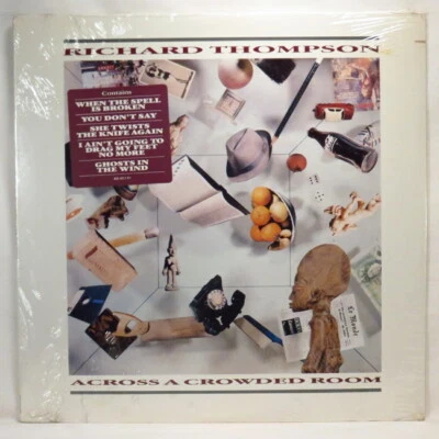 RICHARD THOMPSON ‎– Across A Crowded Room 1985 1st US LP SEALED  - Image 1 of 2