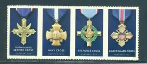 US 5065-5068 Service Cross Medals, Strip/4, Mint NH - Picture 1 of 1