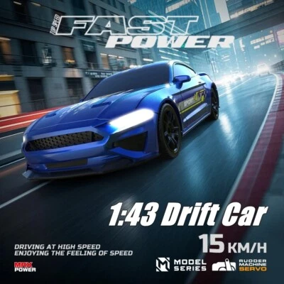 1:43 2.4G High speed Drift Rc Car 4WD Remote Control Car Mini RTR Racing Car - Image 1 of 4