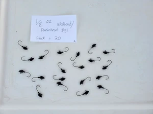 Lote de plantillas Darter Head - Ganchos Trineo 1/8 - Lote de aparejos de pesca Cantidad - 20 negros - Imagen 1 de 1