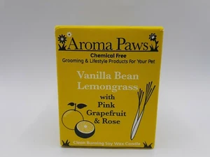 Aroma Paws - Vanilla Bean Lemongrass Pet-Friendly Candle 8oz Soy Wax Candle  - Picture 1 of 5