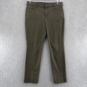 Banana Republic Pants Womens 8 Sloan Curvy Green Chinos Slimming Capri Stretch* - Picture 1 of 11