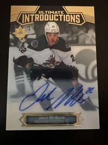 2022-23 Ultimate Collection Jack McBain Ultimate Introductions RC Auto - Picture 1 of 2