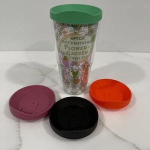 Tervis Disney Parks 2023 Epcot Flower Garden Festival Figment Tumbler + 4 Lids - Picture 1 of 7