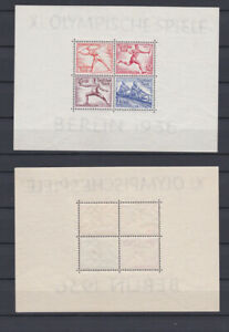 GERMAN REICH 1936 Olympic games Berlin - Sheet Mint ** B92 (Mi.631 Block6)
