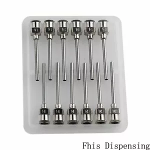 14G Dosennadel 1 Zoll Edelstahl stumpfe Spitze Luer Lock 12er Pack - Bild 1 von 5