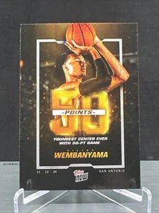 2024 VICTOR WEMBANYAMA RC - Topps Now - Youngest Center w/ 50 Points (SP) - Bild 1 von 2