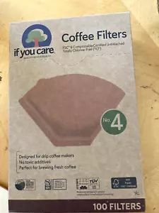 If You Care Unbleached Coffee Filters No. 4 100 Ct brand new - Picture 1 of 2