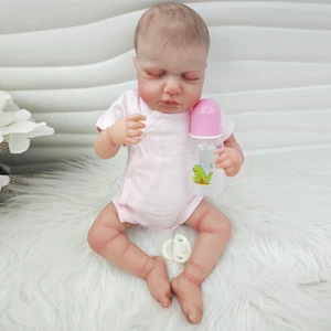 19inch Soft Body Vinyl Reborn Doll Loulou Newborn Baby Size Doll 3D Skin Toys - Picture 1 of 8