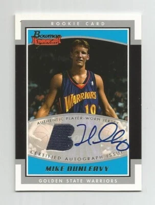 2002-03 Bowman Signature #SE-MD Mike Dunleavy 68/99 Jersey Rookie Card RC - Image 1 of 2