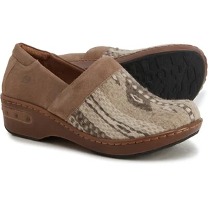 Womens Born Bailie Southwest Blanket Clog Taupe Birch Tan Brown US 7.5 EUR 38.5 - Picture 1 of 7
