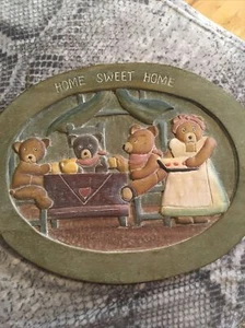 Home Sweet Home , Carved Oak , Outdoor/ Indoor Wooden Sign Plaque Unique - Picture 1 of 6