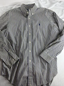 Ralph Lauren Hemd Herren Large Classic Fit Mehrfarbig Nadelstreifen Button Down - Bild 1 von 6