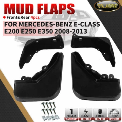 4x Guardabarros Guardabarros para Mercedes-Benz Clase E E200 E250 2009-2013 Foto 1 de 4
