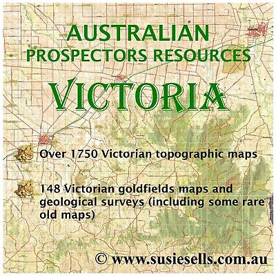 Metal Detecting Areas VICTORIA. Gold Prospecting Maps. Printable Maps. • 18.49$