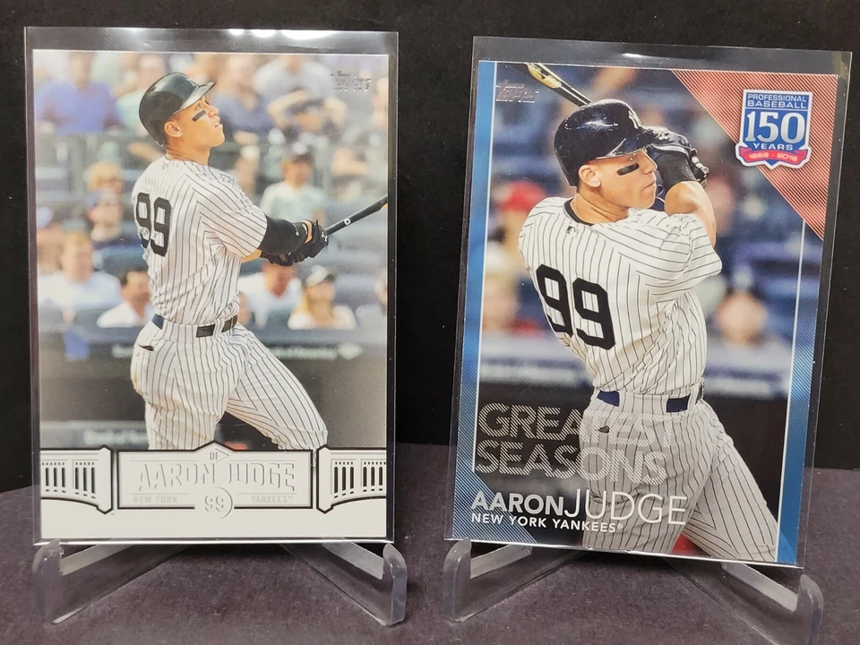 2018 Topps Aaron Judge #AJ24 & 2019 Topps Greatest Seasons Aaron Judge #GS24 Lot - Image 1 of 2