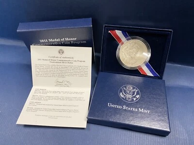 2011 Medal of Honor Silver Dollar Unc cd - Image 1 of 4