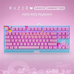 Razer x Sanrio Hello Kitty Blackwidow Tenkeyless Mechanical Keyboard 87 Keys - Picture 1 of 4
