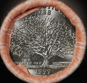 1999-P Connecticut 25c State Quarter Bank Wrapped Roll - Picture 1 of 4