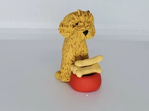 GOLDENDOODLE Christmas Ornament w/DISH OF BONES Can B Personalized HAND MADE - Picture 1 of 6