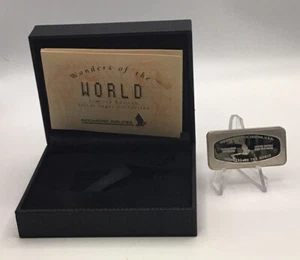 Vintage Singapore Airlines Silver Ingot Bar Wonders Of The World Niagra Falls - Imagen 1 de 3