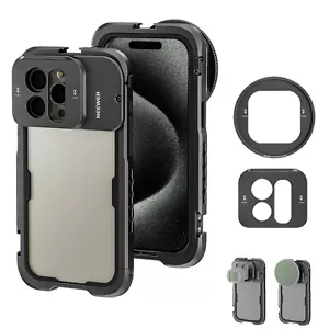 NEEWER 15 Pro Max Cage Video Rig with Snap On 67mm Filter Adapter for iPhone - Picture 1 of 8