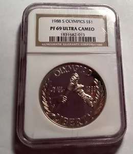 1988 S Olympics Liberty Dollar - Picture 1 of 2