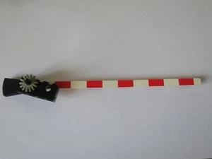 LEGO 4512pb01 -  BARRIERE PASSAGE NIVEAU  PLOMB - TRAIN BARRIER LEVEL WHITE RED - Picture 1 of 3