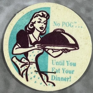 Pin Up House Wife Thanksgiving POG Milkcap Vintage 90's Retro Hawaiian Staple - Picture 1 of 2