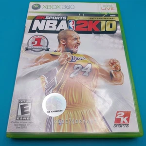 NBA 2K10 (Microsoft Xbox 360, 2009) Spiel Disc Kobe Bryant Front in Hülle Top - Bild 1 von 4