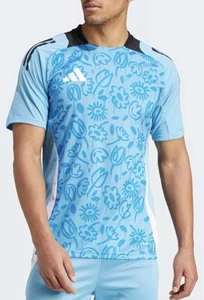 Camiseta Adidas Para Hombre Tiro PB Mangas Cortas Azul Calce Ajustado IS2772 Talla L - Nueva con Etiquetas $60 - Imagen 1 de 14