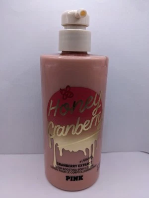 PINK HONEY CRANBERRY GLOW BOOSTING BODY LOTION 14 FL OZ DISCONTINUED!! - Image 1 of 4