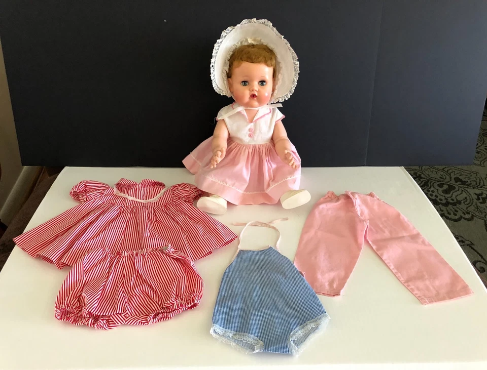 Vintage 1950s American Character Tiny Tears Rock A Bye Baby Doll 18" - Image 1 of 4