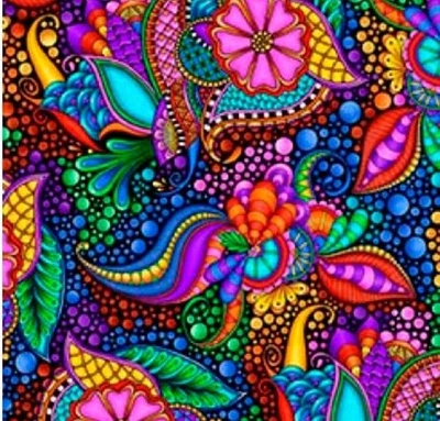 Carnivale! Mardi-Gras Dots, Dot, Geometric Fabric•Cotton•BTY!Cust Fav! Fast Shi - Image 1 of 4