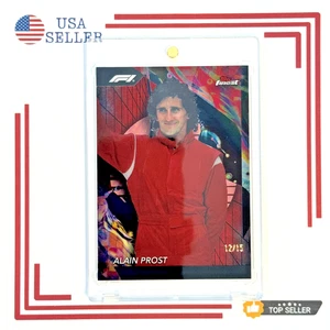 2024 Topps Finest F1 Formula 1 #176 ALAIN PROST Red Black Vapor Refractor /15 - Picture 1 of 2