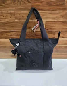 KIPLING BAG BLACK TOTE TRAVEL LARGE ERA NEW TROLLEY SLEEVE - Picture 1 of 17