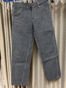 Samurai Jeans W32 Hickory Striped Straight Denim Jeans Indigo From japan - Picture 1 of 3