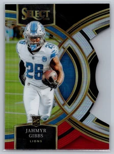 2023 Panini Select #198 Jahmyr Gibbs Black and Red Prizms Die Cuts - Bild 1 von 2