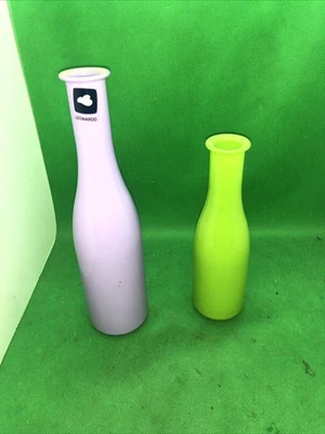 LEONARDO Vasen Windlichter Kerzenhalter SET Gelb Lila Deko Glas Flaschen - Bild 1 von 3