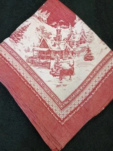 "Mantel Jacquard Williams Sonoma 'Twas the Night Before Christmas 70""x 108""" - Imagen 1 de 6