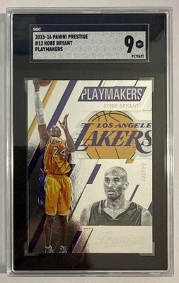 Inserto Panini Prestige Playmakers 2015-16 / Kobe Bryant / SGC 9 como nuevo Foto 1 de 2