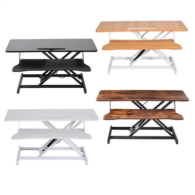 Steh-Sitz Schreibtischaufsatz Höhenverstellbar, Stehpult Aufsatz Schreibtisch DE - Bild 1 von 4